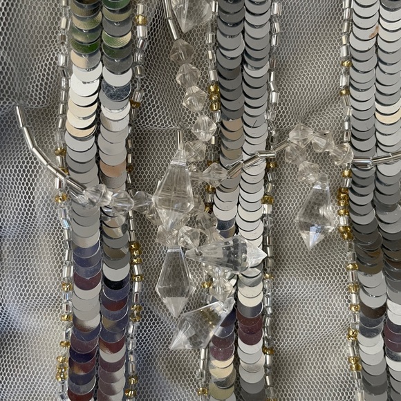 ASOS Edition crystal fringe cami midi dress - Picture 3 of 7